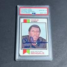 1973 Topps #467 Charlie Joiner Signed Card PSA AUTO 10 Slabbed Bengals - £47.01 GBP