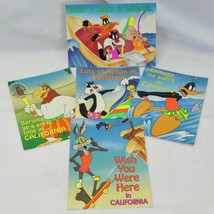 Looney Tunes Postcards 5 Unposted California Wile E Coyote  Daffy Duck S... - $14.69