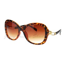 Women&#39;s Fashion Sunglasses Designer Wavy Curved Temple - £7.95 GBP