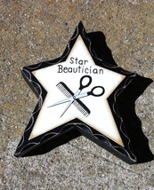 WD919 Star Beautician Wood Standing Star  - £2.32 GBP