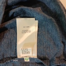 Chaps T-Shirt Men's Size Medium Long Sleeve Henley 3-Button Blue Cotton Blend image 6