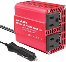 Lvyuan 150W Car Power Inverter 12V To 110V Ac Car Charger Adapter With 3... - $35.99