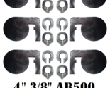 4&quot;x3/8 AR500 Steel Shooting Reactive Targets Dueling Tree Paddles DIY An... - £62.37 GBP