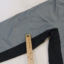 Columbia XM2884 Men's Gray/Black Full-Zip Hooded Rain Nylon Jacket Size Medium image 3