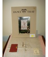 Fanci That Cross Stitch Pattern Rabbit On Wheels Pattern, Fabric, &amp; 2 Bu... - €21,55 EUR