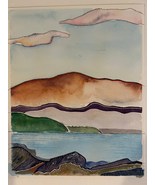 Original Watercolor painting, view of Mauna Kea on Hawaii island. 8x10 i... - $40.00