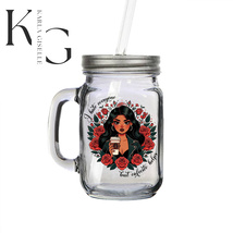 I hate Everyone but Cafecito Helps Mason Jar Mug - $19.59