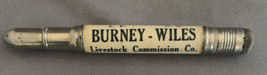Vintage Burney-Wiles Livestock Commission Joplin MO Advertising Bullet Pencil - £3.93 GBP