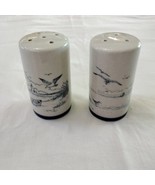 Down-East Crafts Pottery Nautical Seagull Lighthouse Salt &amp; Pepper Shake... - £14.01 GBP