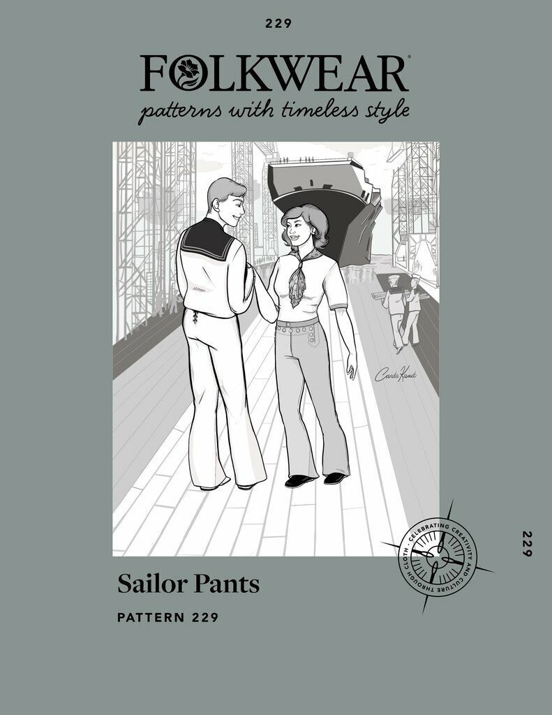Primary image for Folkwear #229 WWII Sailor Pants Sewing Pattern (Pattern Only) folkwear229