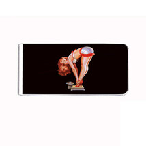 Metal Money Clip Cash Bills Credit Card Holder Clip Pin Up Girl D 4 - $11.83