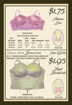Alencon Lace and Regal Broadcloth Brassieres - £15.65 GBP
