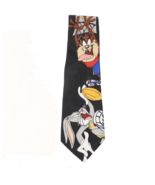 Vintage 90s Looney Tunes Space Jam Basketball Bugs Bunny Taz Neck Tie Po... - $528.69 MXN