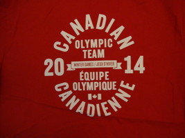 Canadian Canada Olympic Team 2014 Winter Games Red T Shirt M - $23.88