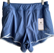Apana Yoga Lifestyle Activewear Shorts Womens   XL Circus Blue Lined AF1... - £8.91 GBP