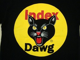 Index Dawg Fireworks Pyrotechnic Front Pocket Black T Shirt S - £15.20 GBP