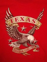 Texas TX Freedom Forever Lone Start State Texit Bald Eagle T Shirt L - £13.23 GBP