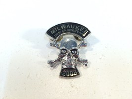 Milwaukee 2008 Motorcycle Pin Skull Crossbones 105th Anniversary - £7.71 GBP