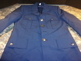 Usaf Us Air Force Blue Mans Authorized Uniform Jacket 38MR Usgi Si 640 - £37.65 GBP