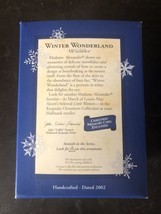 2002 Hallmark Ornament Madame Alexander Series #7 Winter Wonderland - £15.21 GBP