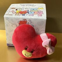 Opened Box Tata Red Heart Plush Toy BT21 - $35.00