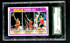 1981 Topps Bulls Team Leader #46 Artis Gilmore &amp; Reggie Theus SGC 92 / 8.5 POP 2 - £16.10 GBP