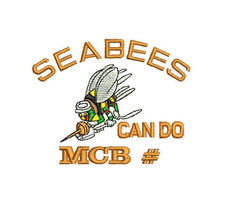 US NAVY Seabees Can Do with MCB Unit Number Custom Embroidered Polo Shirt - £27.93 GBP+