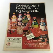 VTG Retro 1983 Canada Dry Mixers Sparkling Water Buy 4 Get 2 FREE Ad Coupon - $18.95