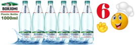 BORJOMI Mineral Water 1LT 6 BOTTLES in Plastic SEALED CASE - £38.93 GBP