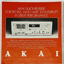 Vintage AKAI 1980 Magazine Print Ad GX-F60R Cassette Deck 5&quot; x 5&quot; - $6.62