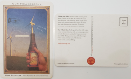Our Follyosophy, New Belgium- 2 double-sided Postcard cardboard coasters, new - £6.35 GBP