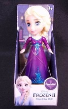 Disney Frozen II Mini ELSA purple blue sparkle dress 3&quot; poseable figure NEW - £7.94 GBP