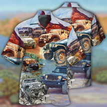 Hawaiian shirts for men Jeep 4x4 off road adventure - £23.18 GBP