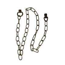 Vintage 70s Brass Finish Swag Lamp Chain With Chandelier Loop and Swag Hook - €25,45 EUR