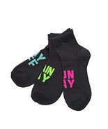allbrand365 designer Womens 3 Pack Crew Socks,Grey/Multi,9-11 - £11.32 GBP