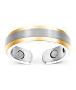 Elegant Titanium Magnetic Therapy Ring Pain Relief for Arthritis, 7 Silv... - £47.31 GBP