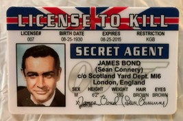Sean Connery James Bond 007 License To Kill Movie Novelty card Spy Secre... - £7.00 GBP