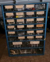 VTG Grants 38 Plastic Drawer Blue Metal Hardware Handy Man Special Full ... - $39.99