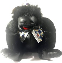 King Plush Gorilla The Original King Kong Black  Stuffed Animal ABC Hat Vest - £19.00 GBP