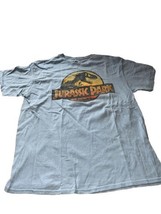 Jurassic Park Graphic T-shirt Men&#39;s X-Large Yellow Orange Logo - £7.90 GBP