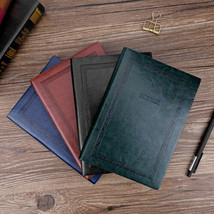 Vintage PU Leather Cover Leather Journal Notebook Diary Writing Lined Paper Book - £17.17 GBP+