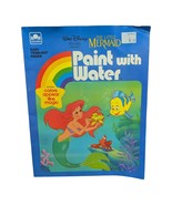 Vtg Golden 1989 Disney Little Mermaid Paint With Water Coloring Book Rea... - $108.23 MXN