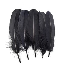 100Pcs 6-8 Inch Natural Goose Tail Feathers For Crafts, Diy, Dream Catchers, Par - £14.17 GBP