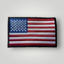 USA Flag USA Shoulder Sleeve Patch 4&quot;&quot; Black Embroidered Trim-
show orig... - £20.51 GBP