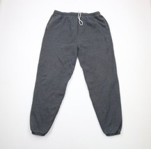 Vintage 90s Wilson Mens 2XL Faded Heavyweight Blank Cuffed Sweatpants Joggers - $59.35