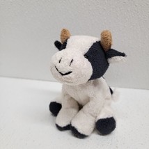 Russ Berrie Mookie Cow Bean Bag Plush 5&quot; Luv Pets Black And White - $24.65