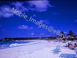 1975 Saint Martin Beach Scene Crashing Waves Caribbean Kodachrome 35mm Slide - £4.25 GBP