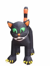 USED 11 FOOT Animated Party Halloween Inflatable Huge Black Cat Yard Decoration - $59.40