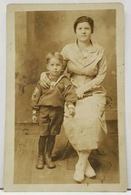 Los Angeles, Calif. Mother &amp; Son &quot;Fern Wooley Teson &amp; William&quot; RPPC Postcard J4 - £11.73 GBP