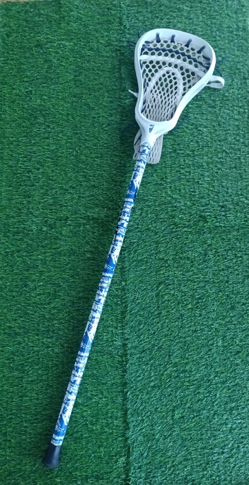 Brine Recruit Lacrosse Stick – 42&quot; Blue Camo Shaft White Mesh Head Youth... - $25.73